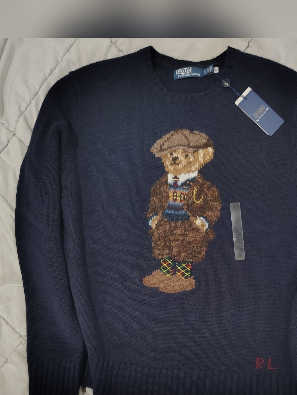 Polo Ralph Lauren Bear Wool Sweater NWT Size Large
